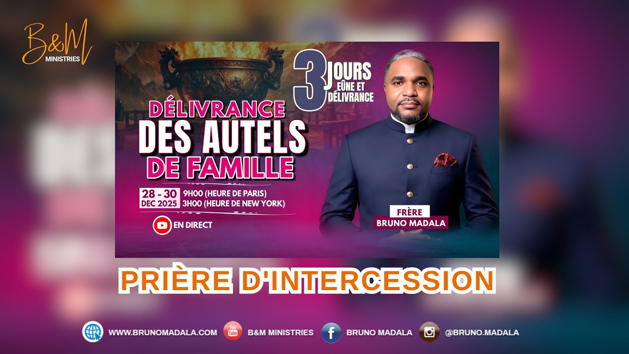 JOUR 1 - PRI&Egrave;RE D'INTERCESSION