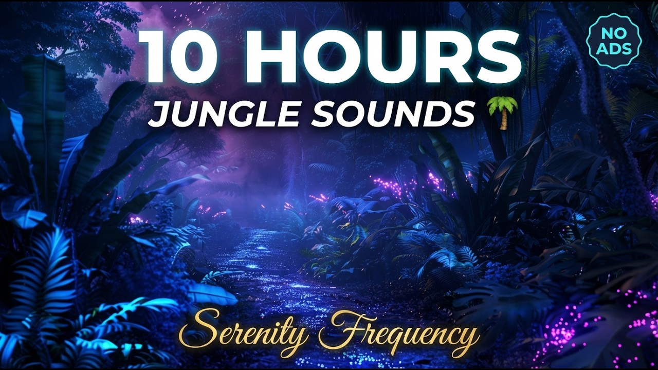 The Sound Your Nervous System Has Been Craving All Along 🌴 10 Hours Jungle Night | No Ads