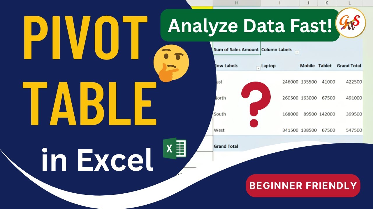 How to Create Pivot Table in MS Excel | Pivot Table in Excel