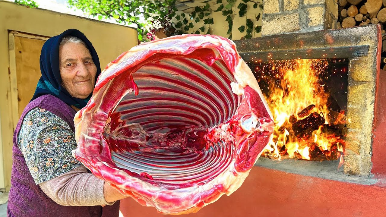 Большие Бараньи Ребрышки, Фаршированные Рисом, Запеченные в Каменной Печи!
