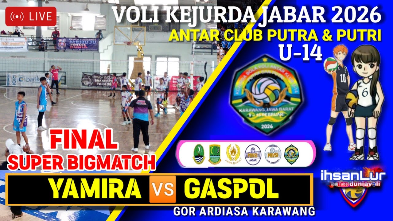 LIVE FINAL GASPOOL CIAMIS 🆚YAMIRA CIAMIS | KEJURDA JABAR 2026