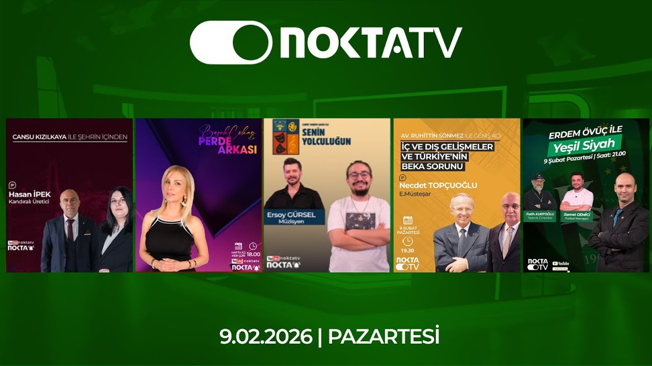 Nokta TV Canlı Yayaını | 09 Şubat 2026 | Pazartesi | #CanlıYayın