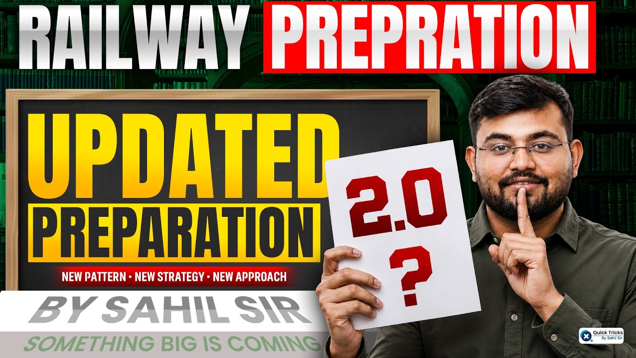 🚨Railway Exams Strategy | RRB ALP, Technician, NTPC, Group D Preparation Strategy 🔥 | Sahil Sir
