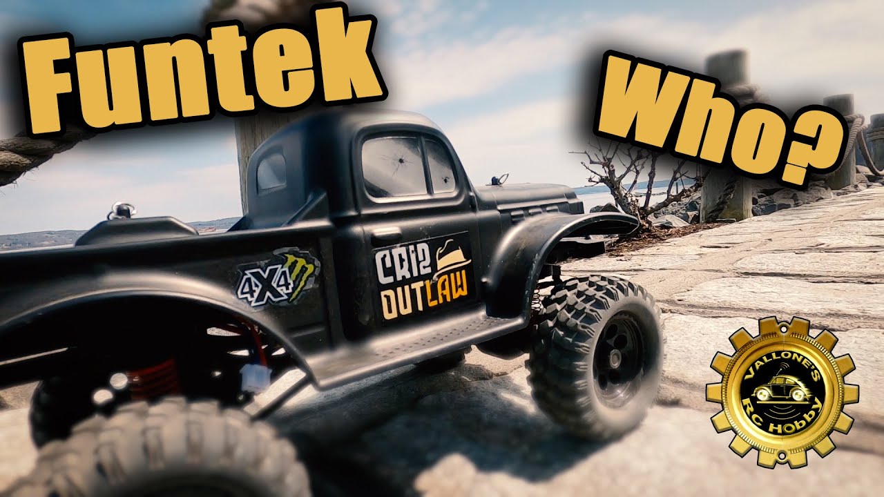 FUNTEK CR12 OUTLAW - 1/12 4WD RC Rock Crawler Trail Truck - Like Associated TIOGA - RTR $150.00