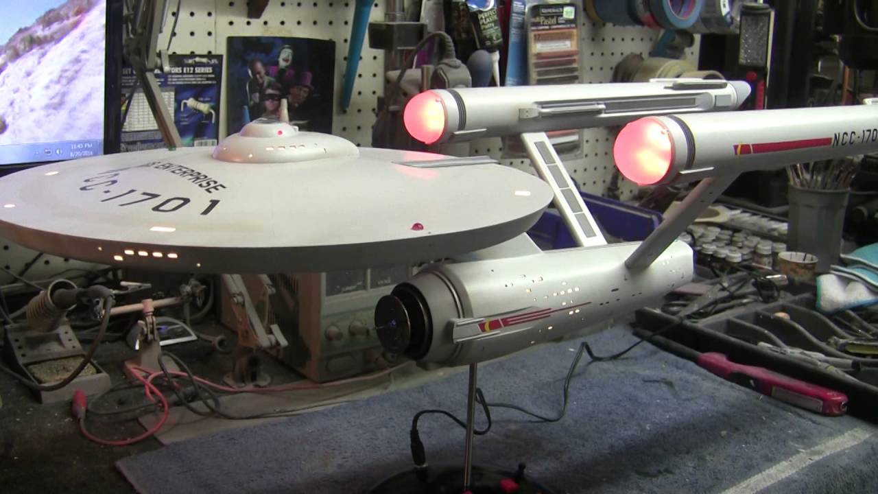 My Cient Jeff's TOS Enterprise With Light & Sound Effects Finished