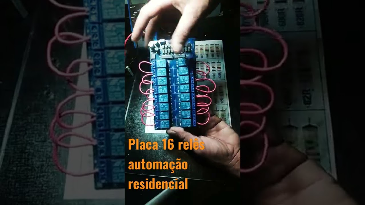 Automa&ccedil;&atilde;o residencial,m&oacute;dulo 16 rel&ecirc;s @hidrauletrica #hidrauletrica.
