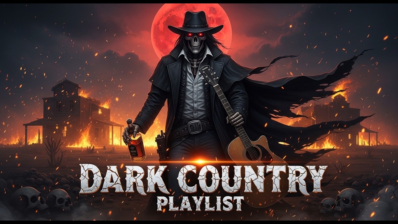 Dark Country Playlist 1 Hour – Blood Moon Over the Forgotten Frontier | Gothic Western Vibes