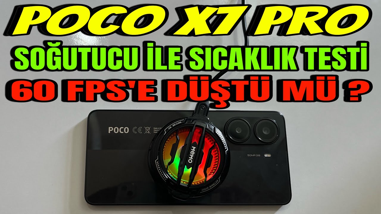 POCO X7 PRO PUBG TEST | SOĞUTUCU İLE SICAKLIK TESTİ YAPTIM