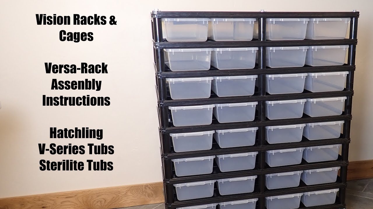 Vision Versa Rack Assembly: V series, Hatchling & Sterilite Racks