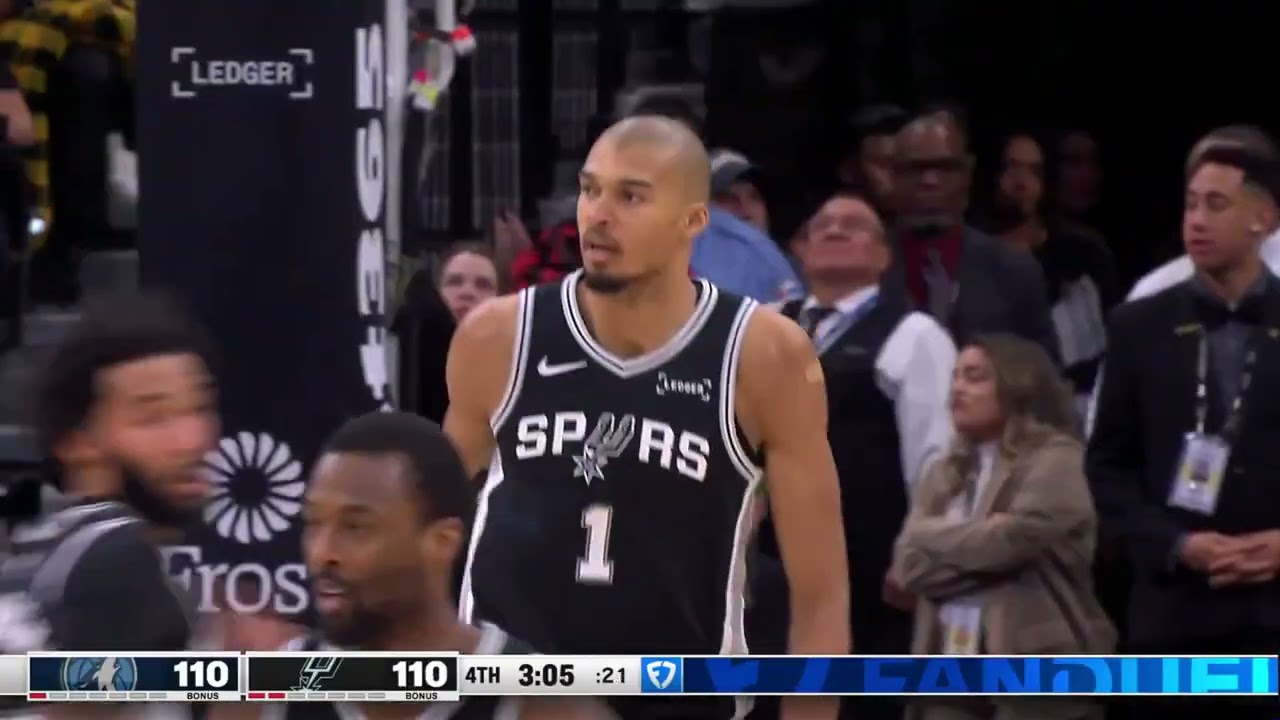 [Highlight] Wembanyama vs Anthony Edwards Duel — Clutch Buckets in the 4th Quarter