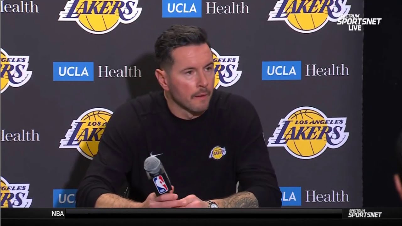 JJ Redick POSTGAME INTERVIEW | The Los Angeles Lakers beat the Brooklyn Nets 125–109