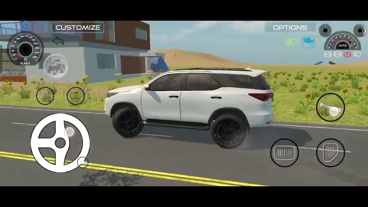 New White Fortuner Driving First time 😎👑 || Fortuner Game || Favourite car Toyota Fortuner 💕🤩