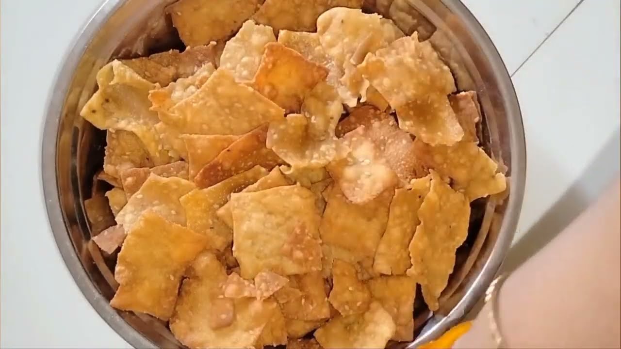 కప్పు గోధుమపిండి తో కరకరలాడే స్నాక్స్ రెసిపీ😋tea time snacks