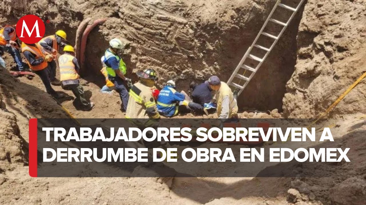 Heridos se mantienen estables tras derrumbe en Almoloya de Ju&aacute;rez, Edomex