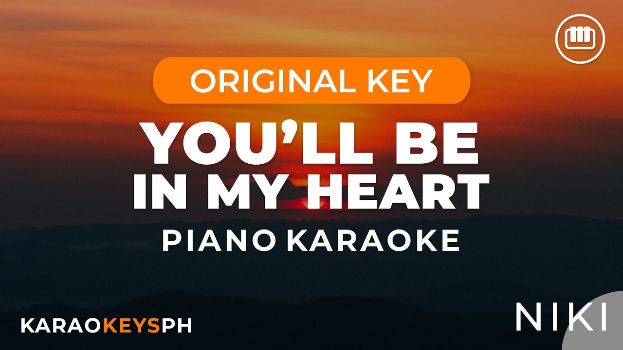 You'll Be In My Heart - NIKI (Piano Karaoke)