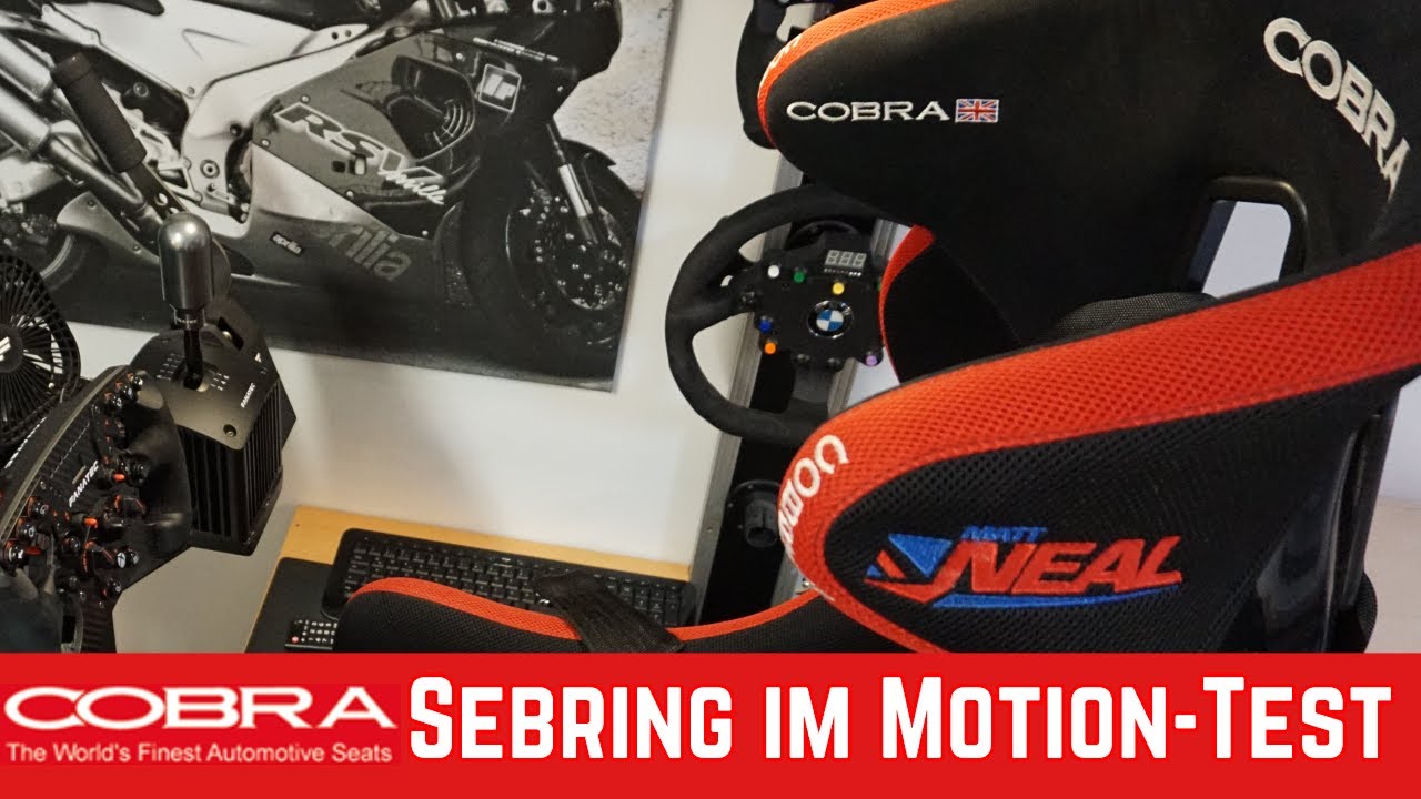 Rennsitz Cobra Sebring im Next Level Motion V3 Test