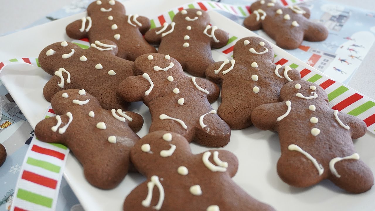 Chocolate Gingerbread Cookies  Easy Christmas Holiday Cookies Recipe