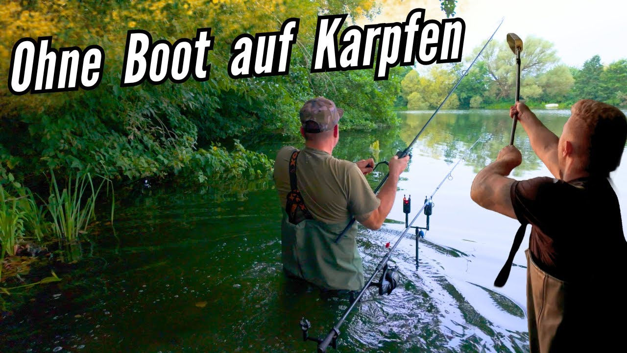 Karpfenangeln ohne Boot | Wurfangeln auf Karpfen im Sommer 2024