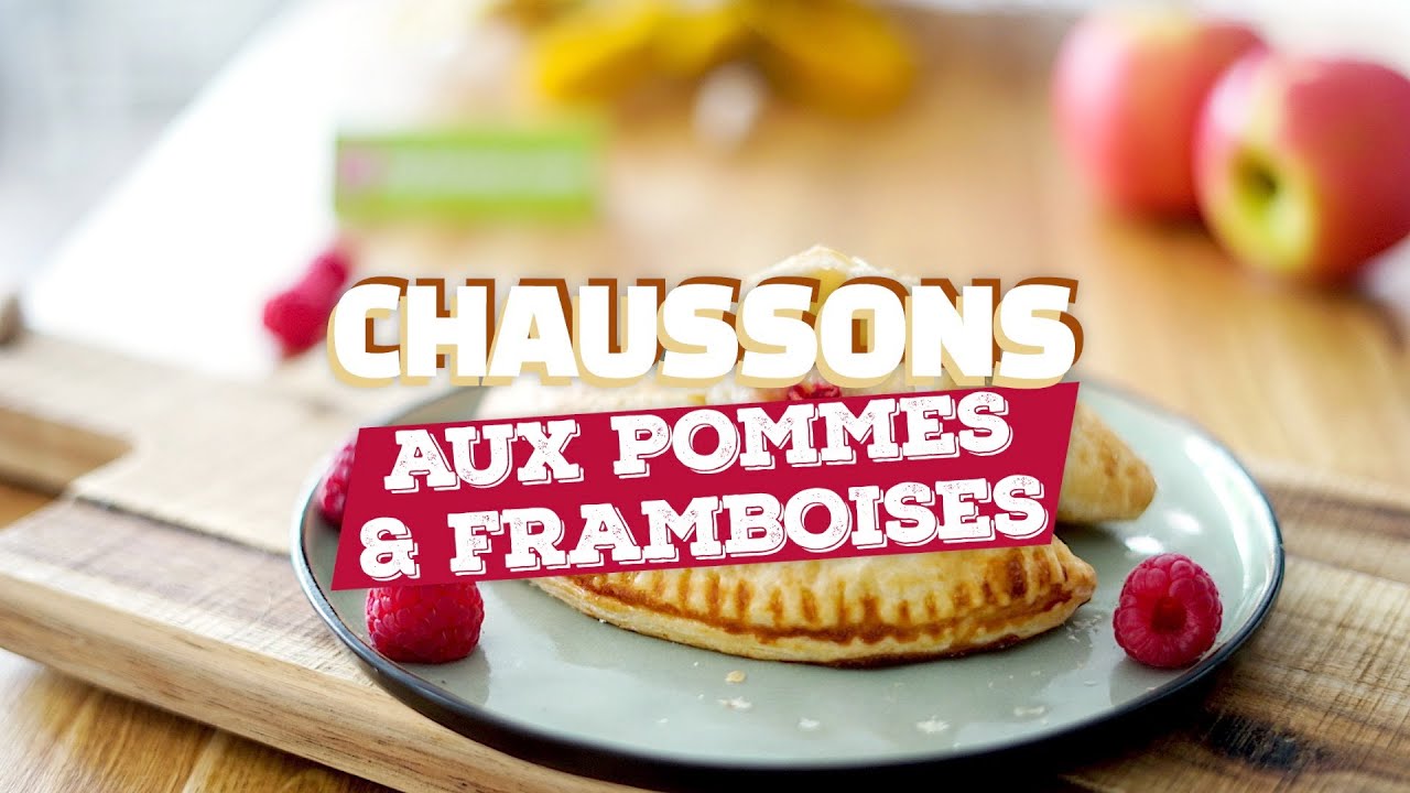 Chaussons aux pommes et framboises (recette rapido)