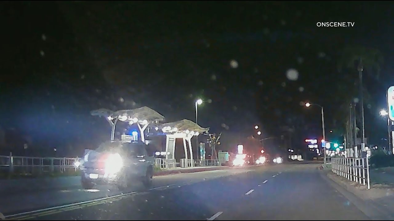 DUI Driver Slams Into Tree (Caught On Camera) | San Bernardino