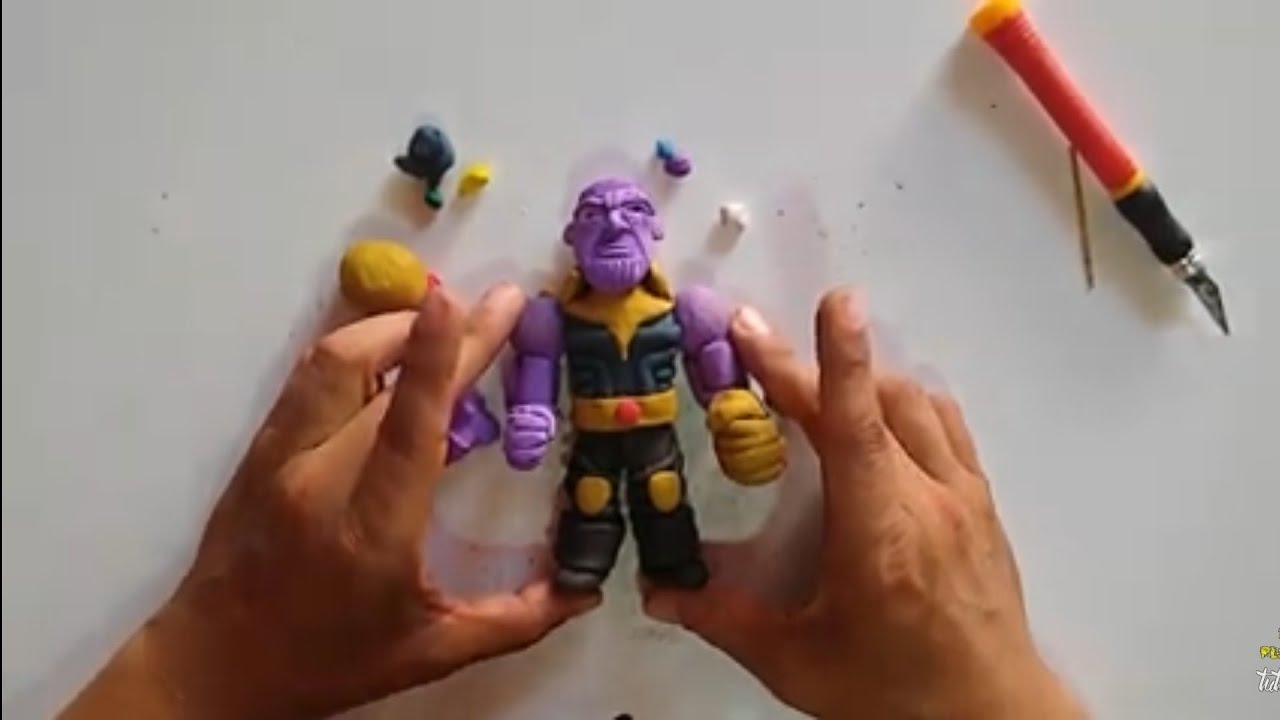 Tutorial paso a paso Thanos  en plastilina