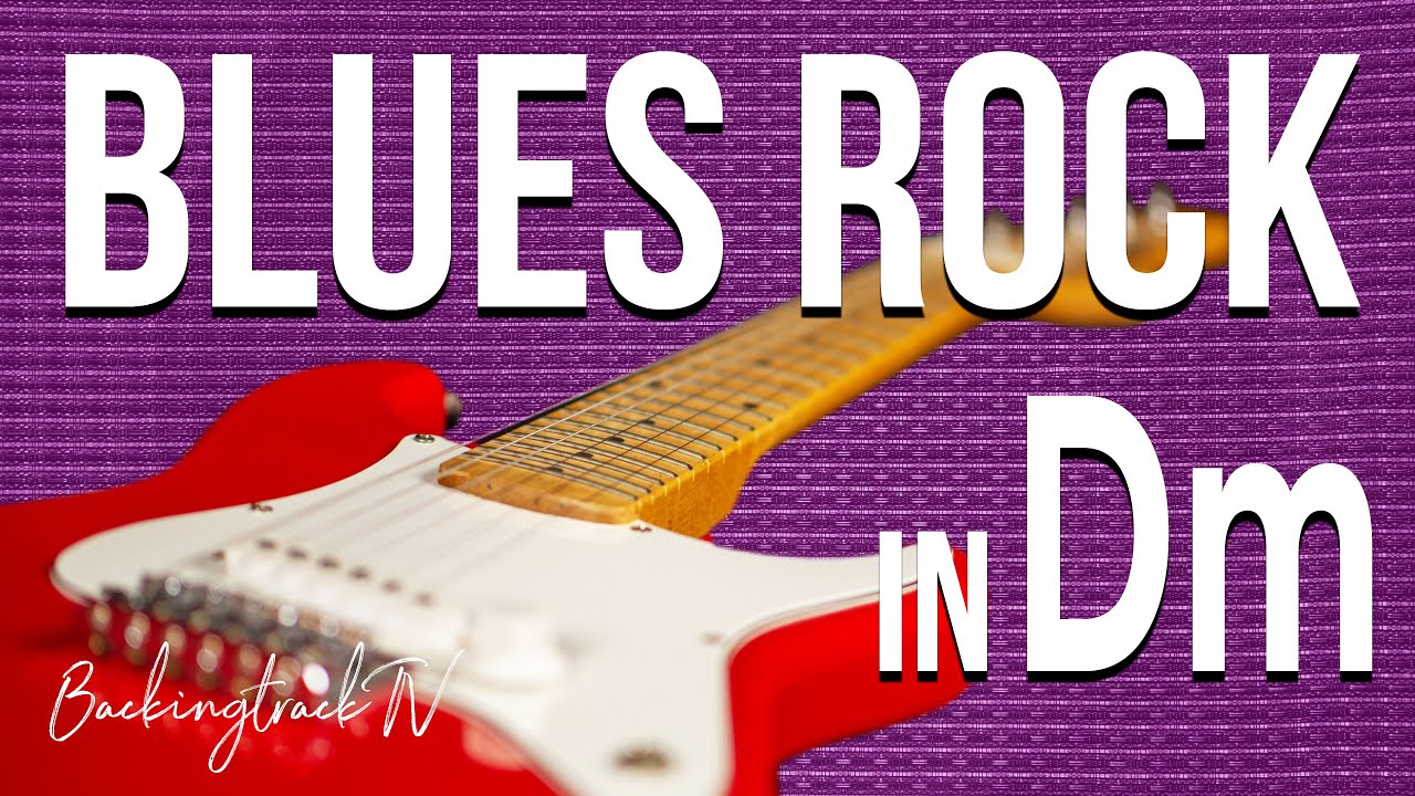 Blues Rock Guitar Backing Track in Dm