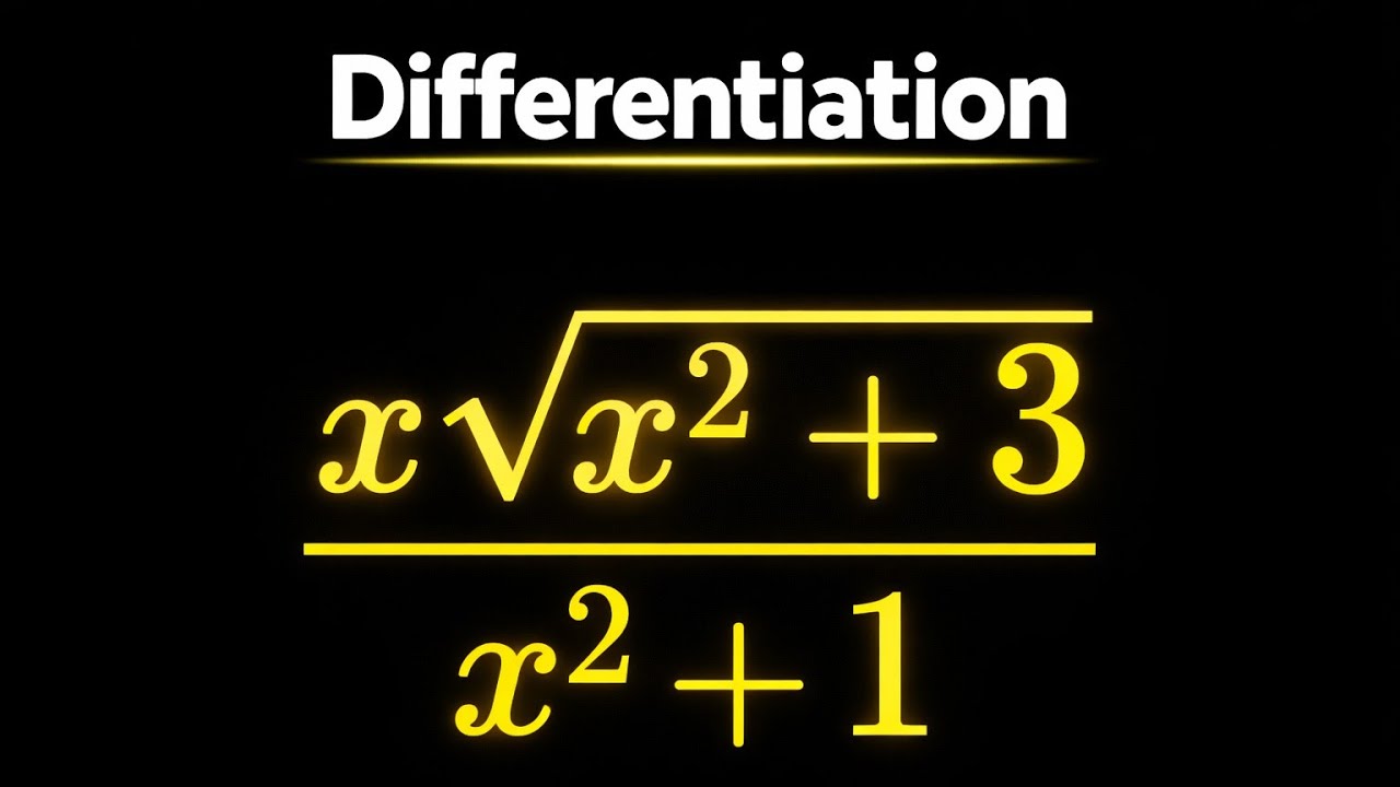 A Nice Math Olympiad Question | Differentiation | Can You Solve This?