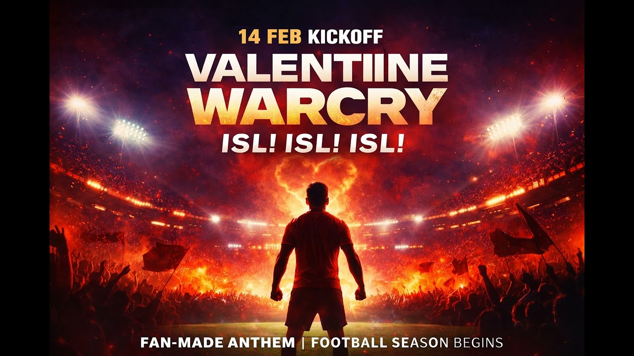 Valentine Warcry – ISL ISL ISL | 14 Feb Kickoff Anthem | Fan-Made Football Season Opener