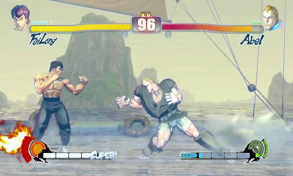 Street Fighter 4 Fei Long VS Abel Move Swap Battle SF4