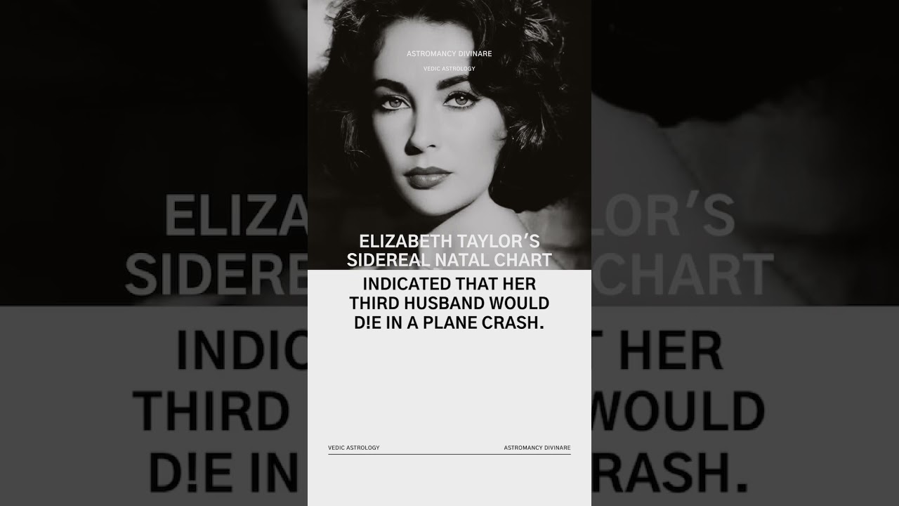 #elizabethtaylor #celebrityreadings #vedicastrology #siderealastrology #astrology #astrologyfacts