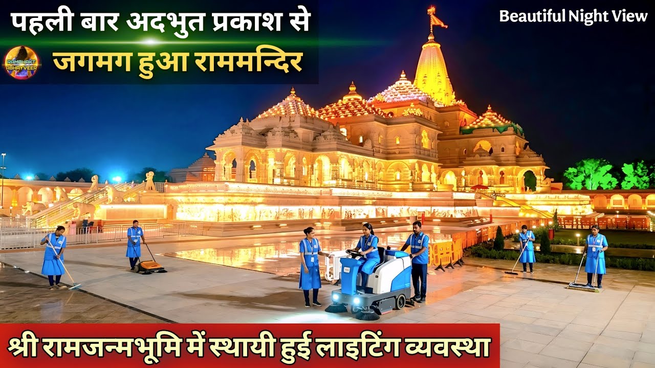 नई अदभुत लाइटिंग से जगमगा उठा श्री राममंदिर New Update|Rammandir| Ayodhya development projects 