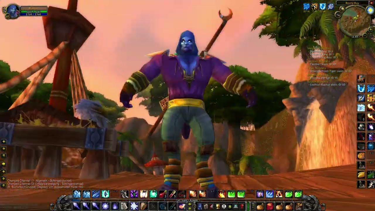 Bromae lvl 41 - 43 questing Arathi Basin Part 3