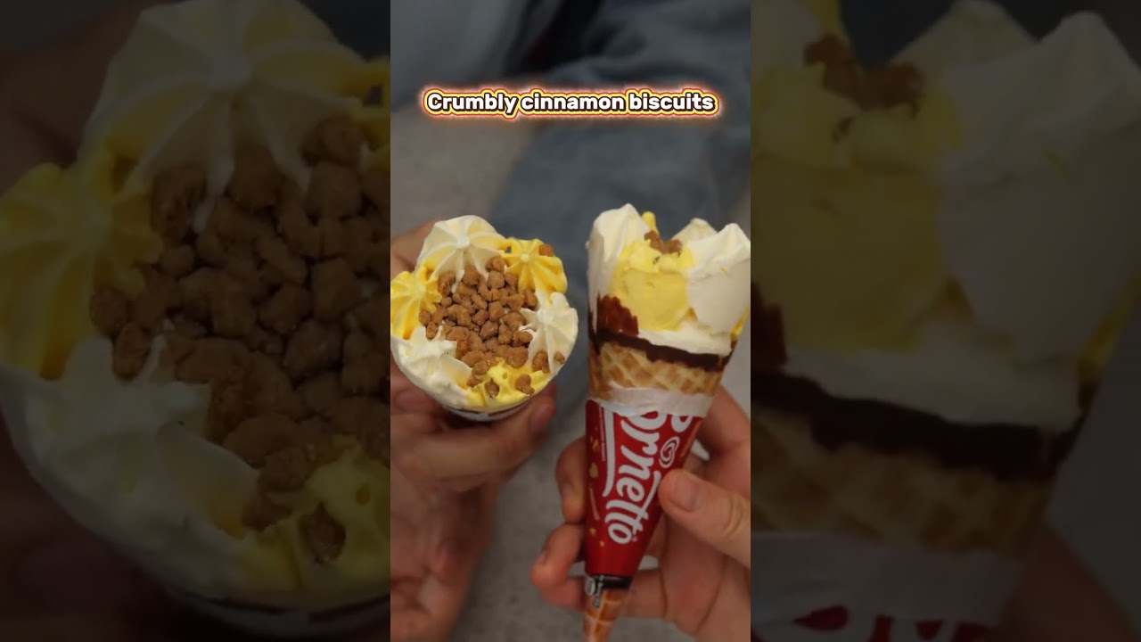 New Cornetto Apple Crumble Ice Cream, chill out and have fun