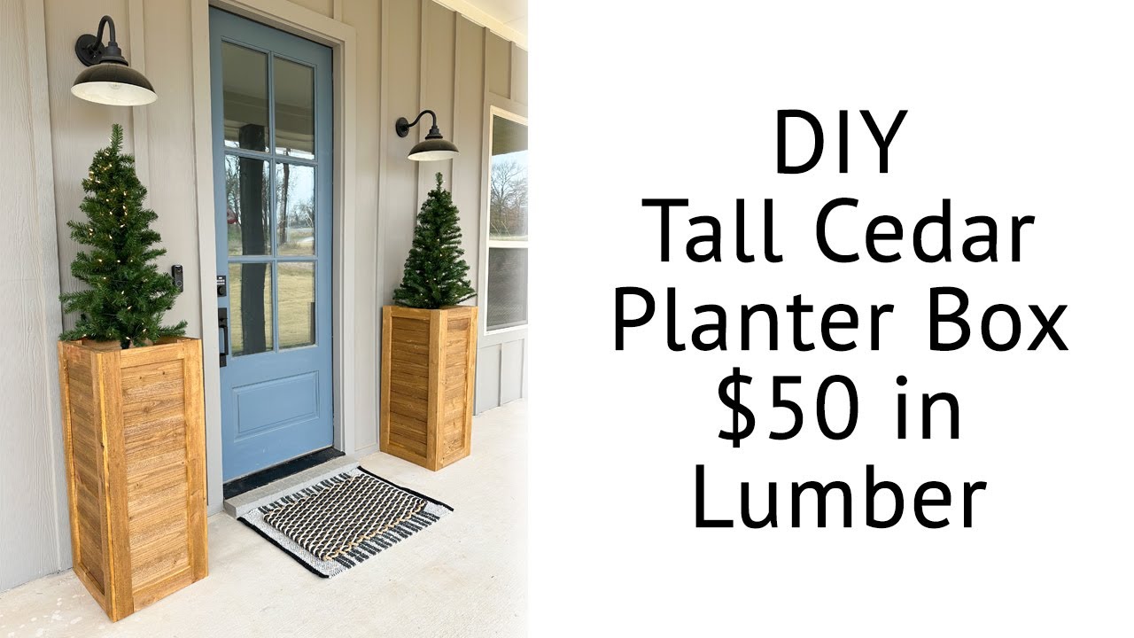 DIY Cedar Planter
