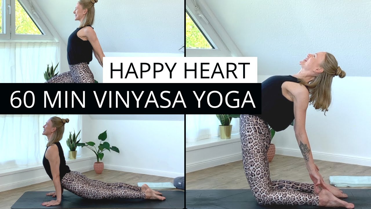 Happy Heart Vinyasa Flow | 60 Min Yoga mit Fokus R&uuml;ckbeugen | Herz &ouml;ffnen und R&uuml;cken st&auml;rken