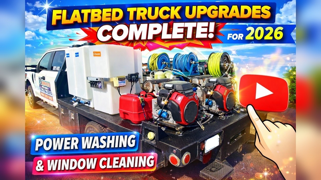Flatbed F-350 Service Truck Upgrade | Pressure Washing & Soft Wash Build – Part 2 (2026)