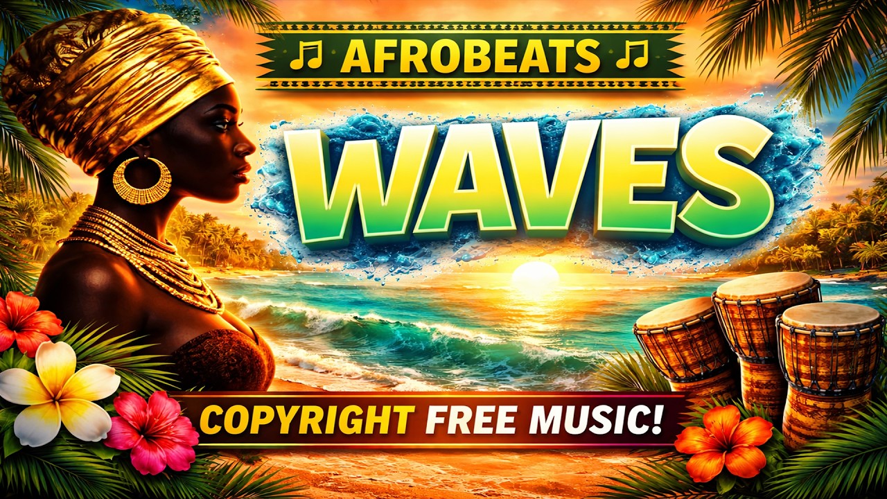 WAVES🌊 | Copyright Free Afrobeats Instrumental 2026 | Afrobeat Background Music (No Copyright Music)