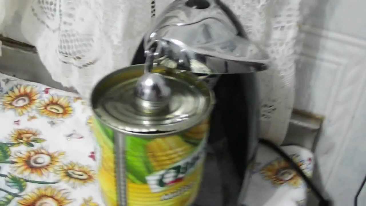 Abridor elétrico,  abrindo latas diversas 1