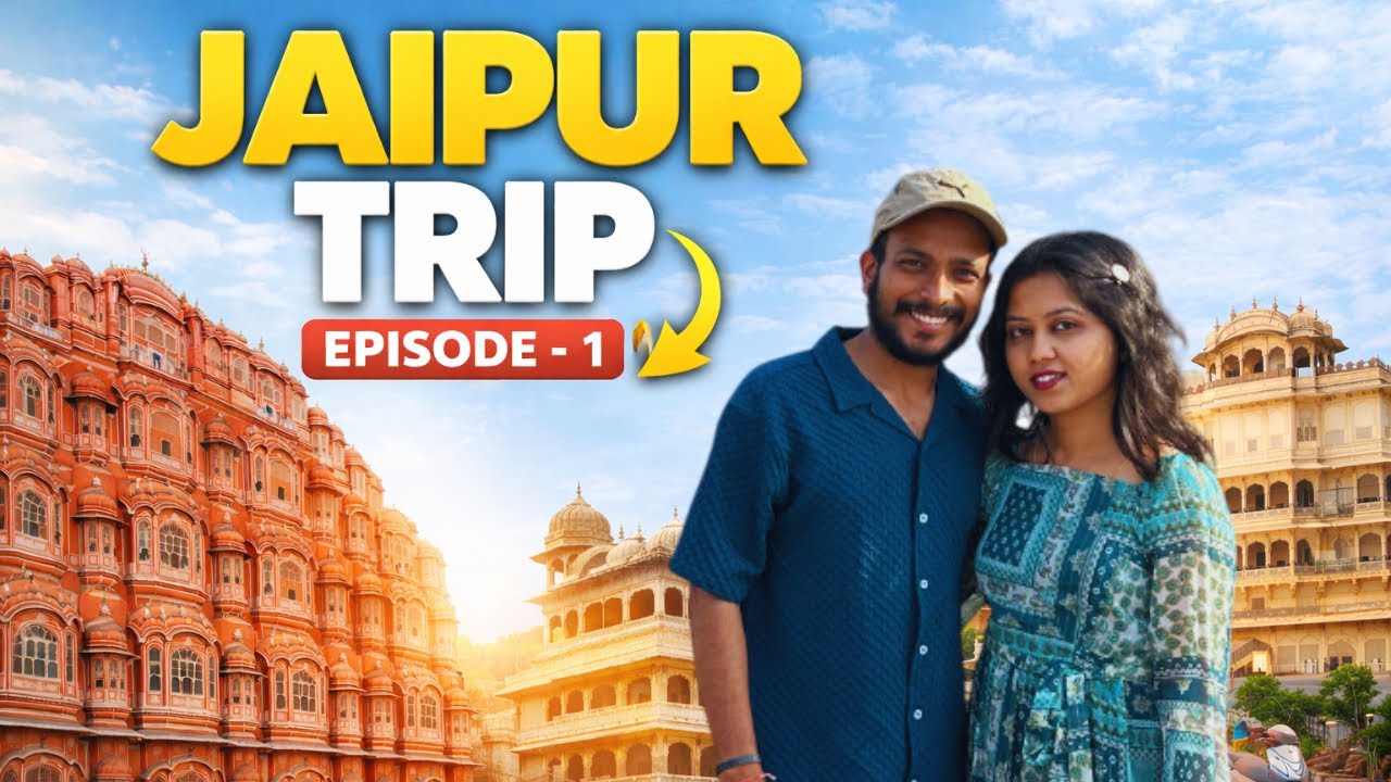 Jaipur Tour Vlog Ep-1 | Hawa Mahal, Amber Fort & City Palace | Odia Vlog