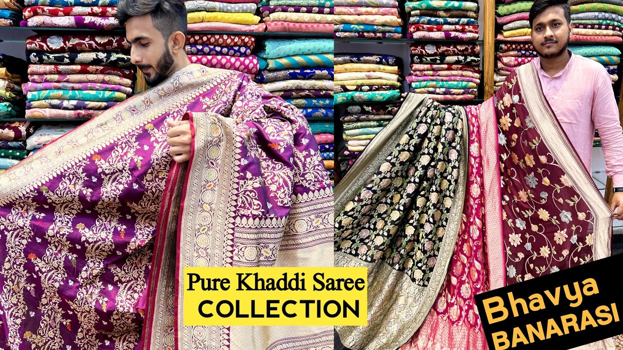 Pure Sarees Collection Like Never Before 😍,Tusser, Jangla, pure katan, Khadi Gorget, Jaal, Kadawa