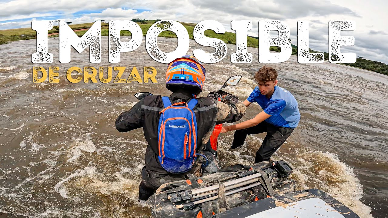 INTENTAMOS CRUZAR ESTE RIO de más de 150 METROS / (T07/E03) / MOTO VIAJES