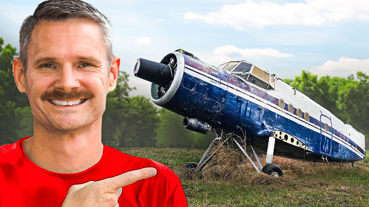 Worlds LARGEST Bi Plane Abandoned In A Field