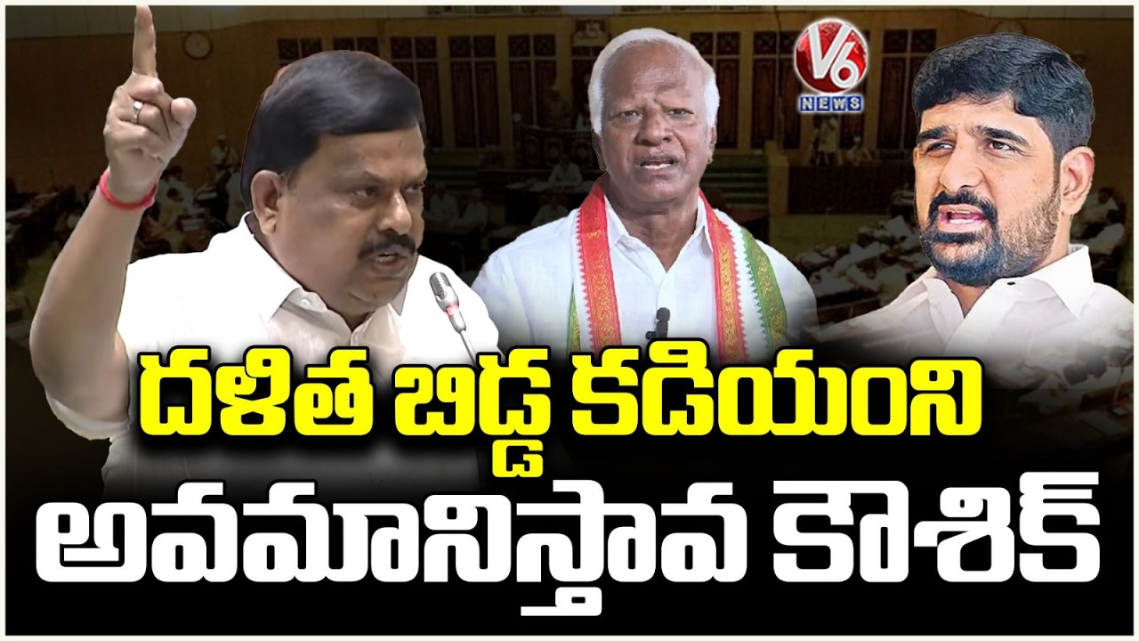 MLA Balu Naik Slams Kaushik Reddy Over Misbehaviour Towards Kadiyam Srihari  V6 News