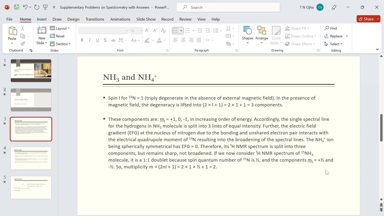 NMR spectra Problems: H-1, N-14, N-15      2023 05 05 15 09 41