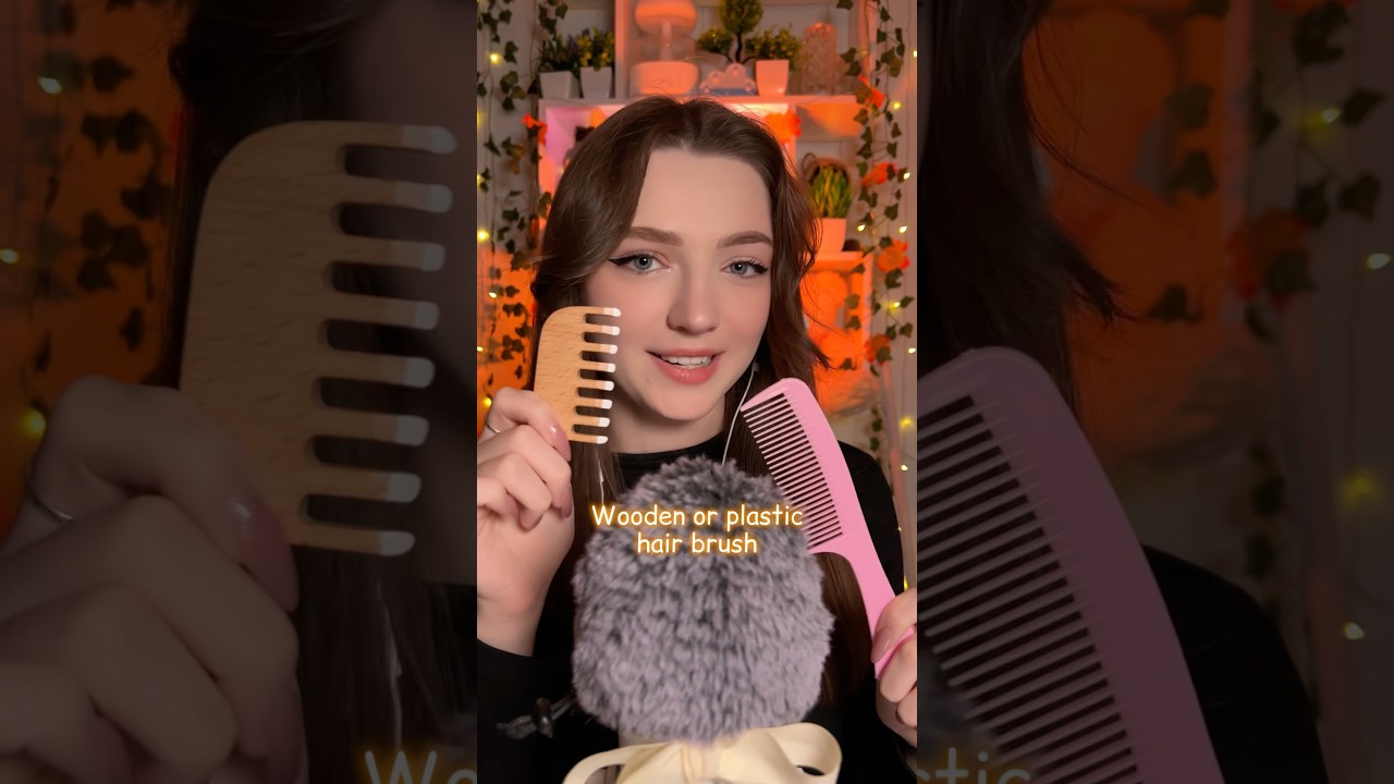 Hair brush #asmr #asmrsounds #asmrrelax #asmrtingles #asmrwhispers #asmrsleep #relax #tingles