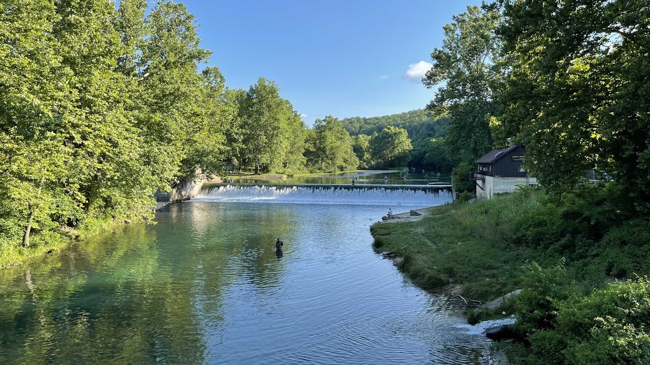 Trout Fishing at Bennett Spring State Park, 7-9-21