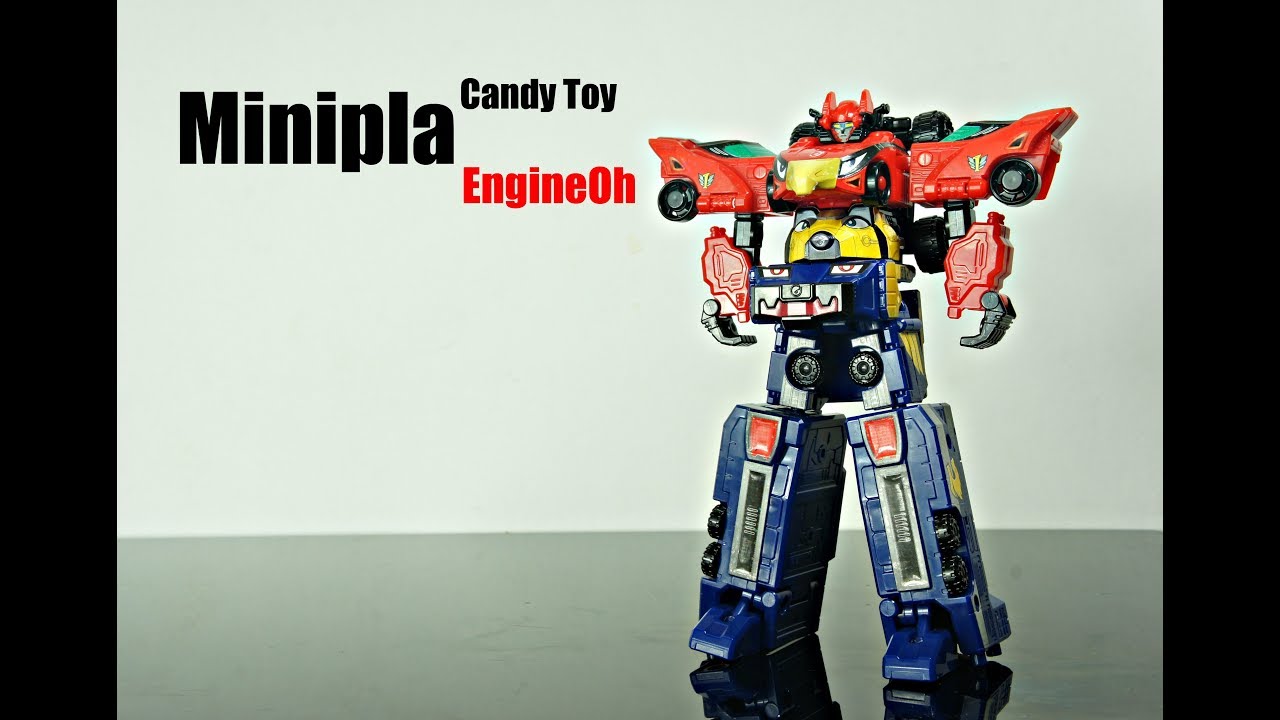 Review Minipla Candy Toy Engineoh 炎神合体エンジンオー
