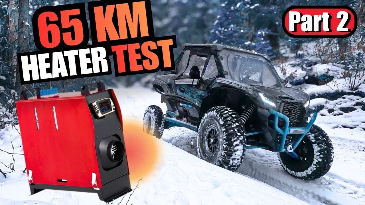 Дизельный обогреватель в действии! Тест внедорожного мотоцикла KRX 1000 в холодную погоду. Часть 2.