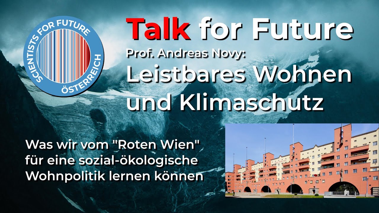 Talk for Future: Leistbares Wohnen und Klimaschutz