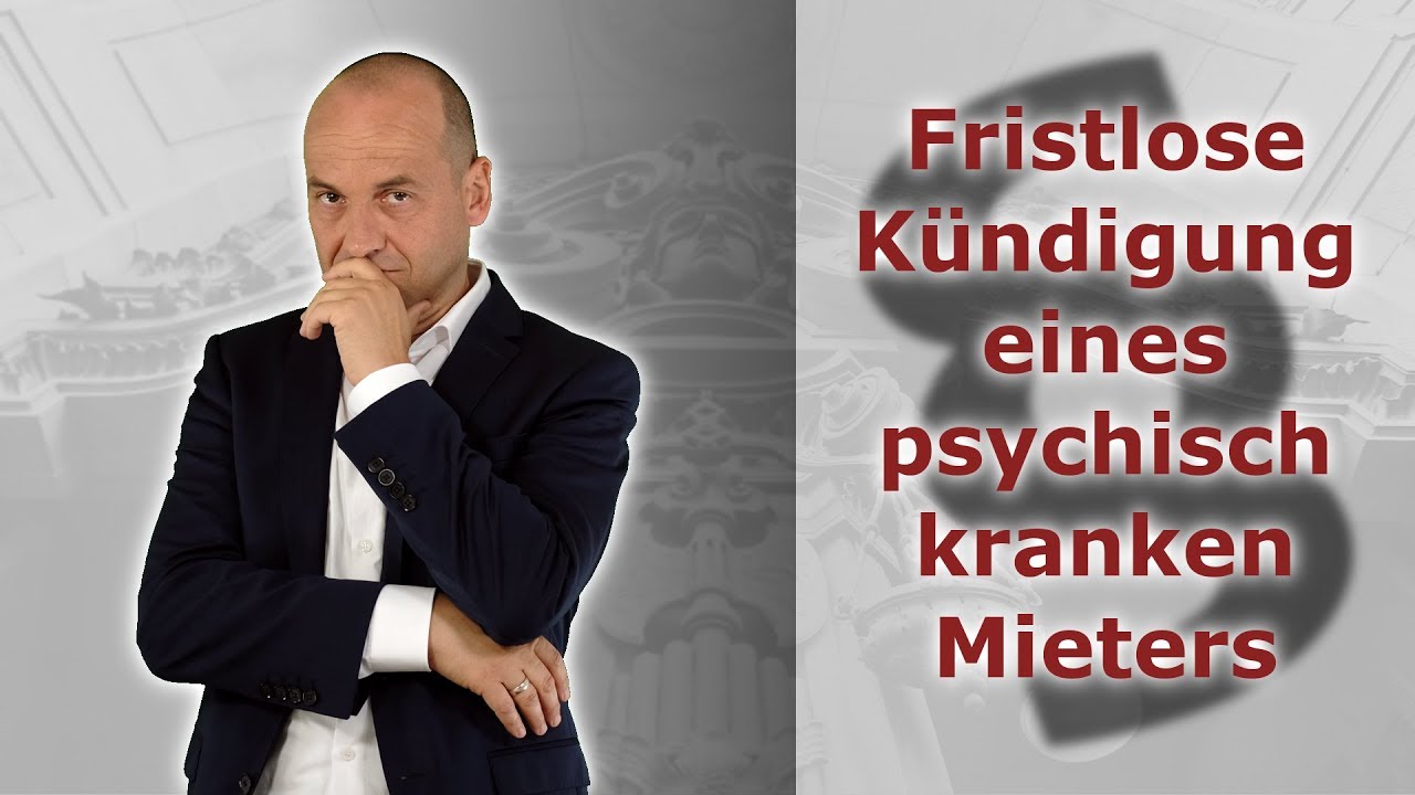 Fristlose Kündigung wegen Störung des Hausfriedens durch psychisch kranken Mieter | FA Bredereck